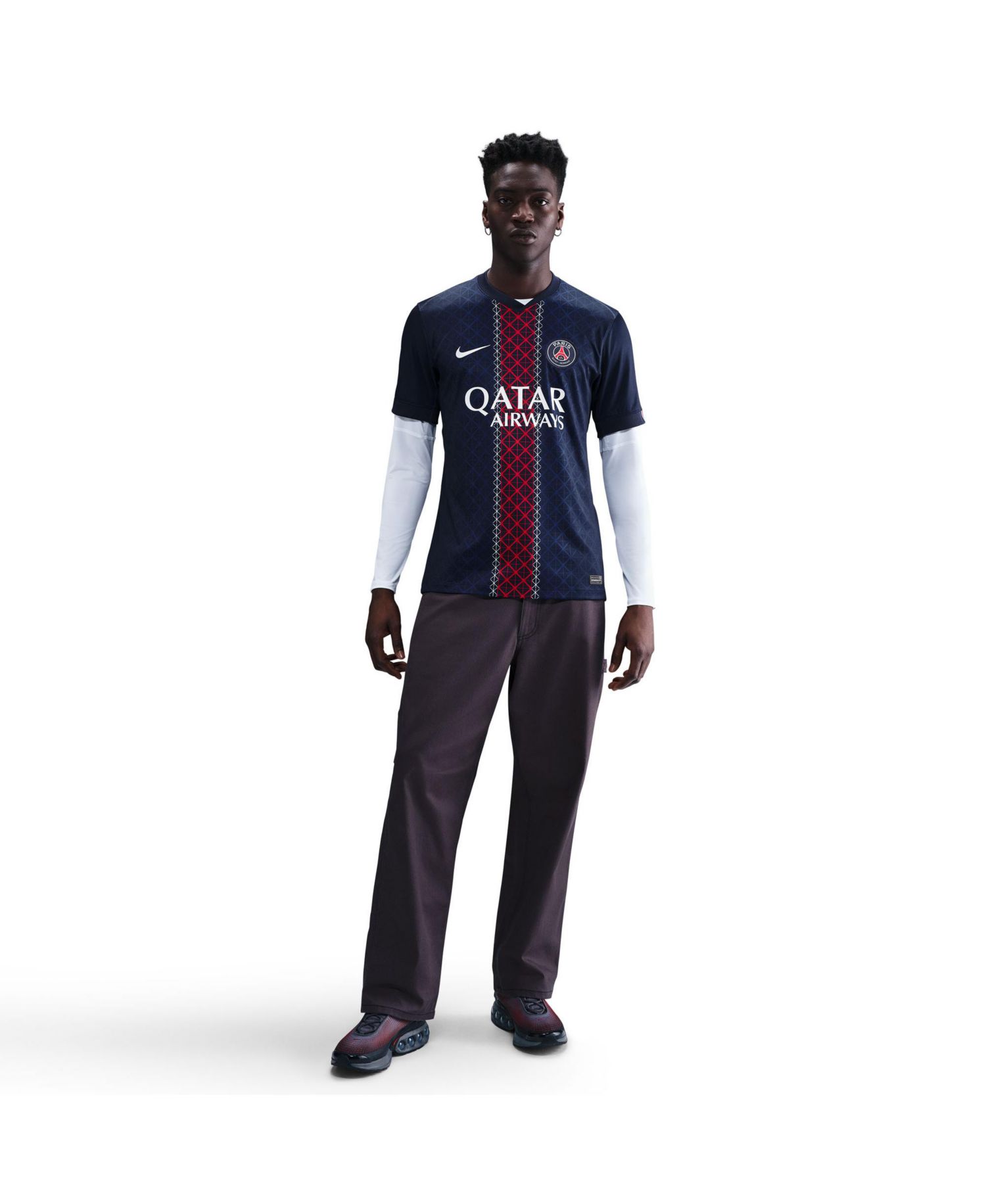 Men's Navy Paris Saint-Germain 2025/26 Home Replica Jersey