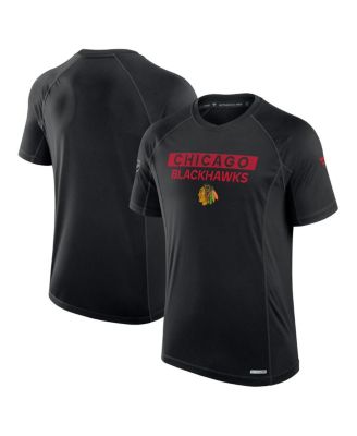 Fanatics - Men's Black Chicago Blackhawks Authentic Pro Rink Tech T-Shirt