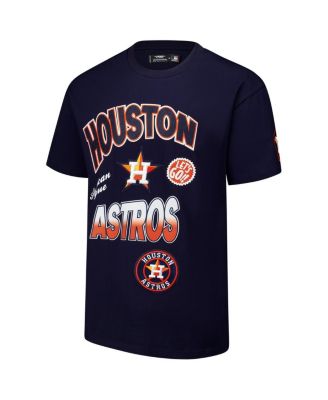 Men's Navy Houston Astros Turn It Up Dropped Shoulder T-Shirt