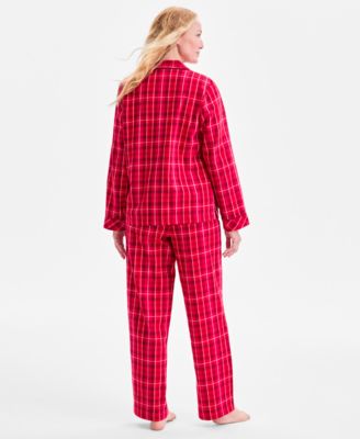 Women's 2-Pc. Cotton Flannel Packaged Pajamas Set, Created for Macy's