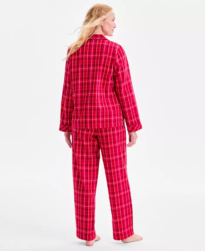 Women's 2-Pc. Cotton Flannel Packaged Pajamas Set - thumbnail 8