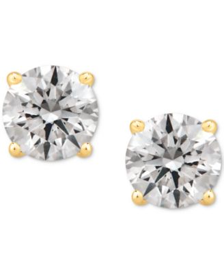 GIA Certified Diamond Stud Earrings (1-1/2 ct. t.w.) in 14k Gold