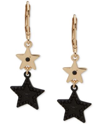 KARL LAGERFELD PARIS - Pav&eacute; Star Double Drop Earrings