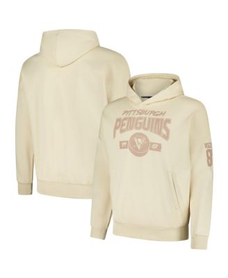 LevelWear - Men's Sidney Crosby Khaki Pittsburgh Penguins Oversized Contact Name Number Pullover Hoodie