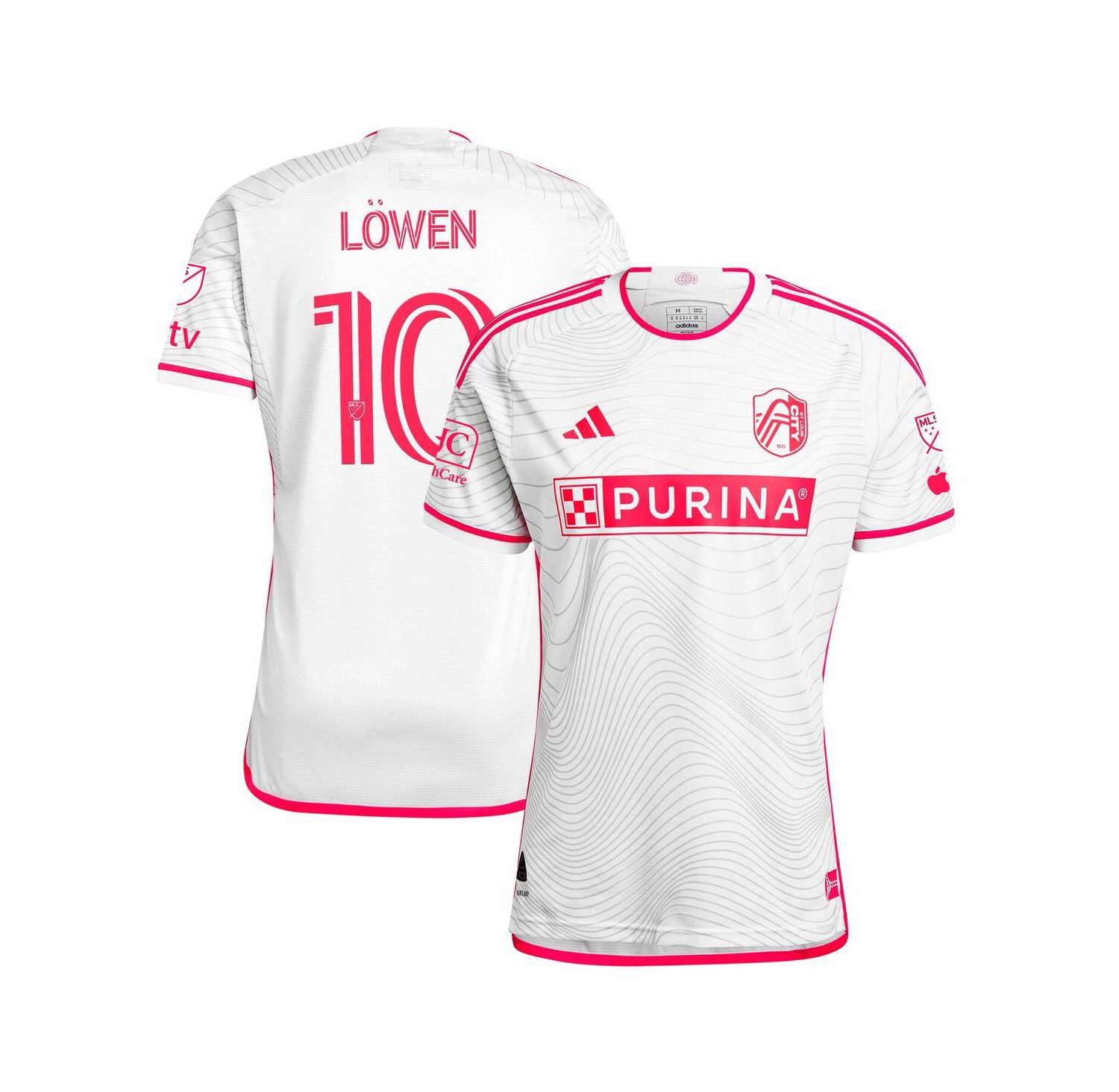 Men's Eduard Lowen White St. Louis City SC 2024 The Confluence Kit Authentic Player Jersey