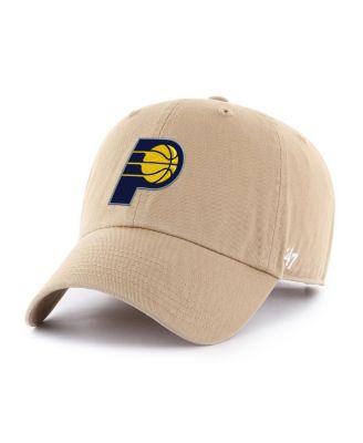 '47 Brand - Men's Khaki Indiana Pacers Primary Logo Clean Up Adjustable Hat
