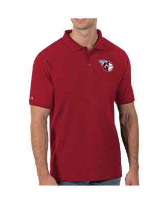Antigua - Men's Red Cleveland Guardians Legacy Pique Polo Shirt