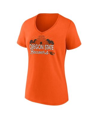 Women's Orange Oregon State Beavers Fundamentals Region Draw T-Shirt