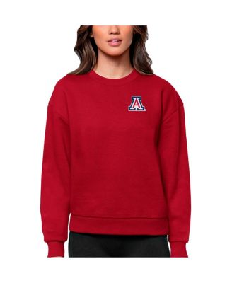 Antigua - Women's Red Arizona Wildcats Logo Victory Crewneck Pullover Sweatshirt