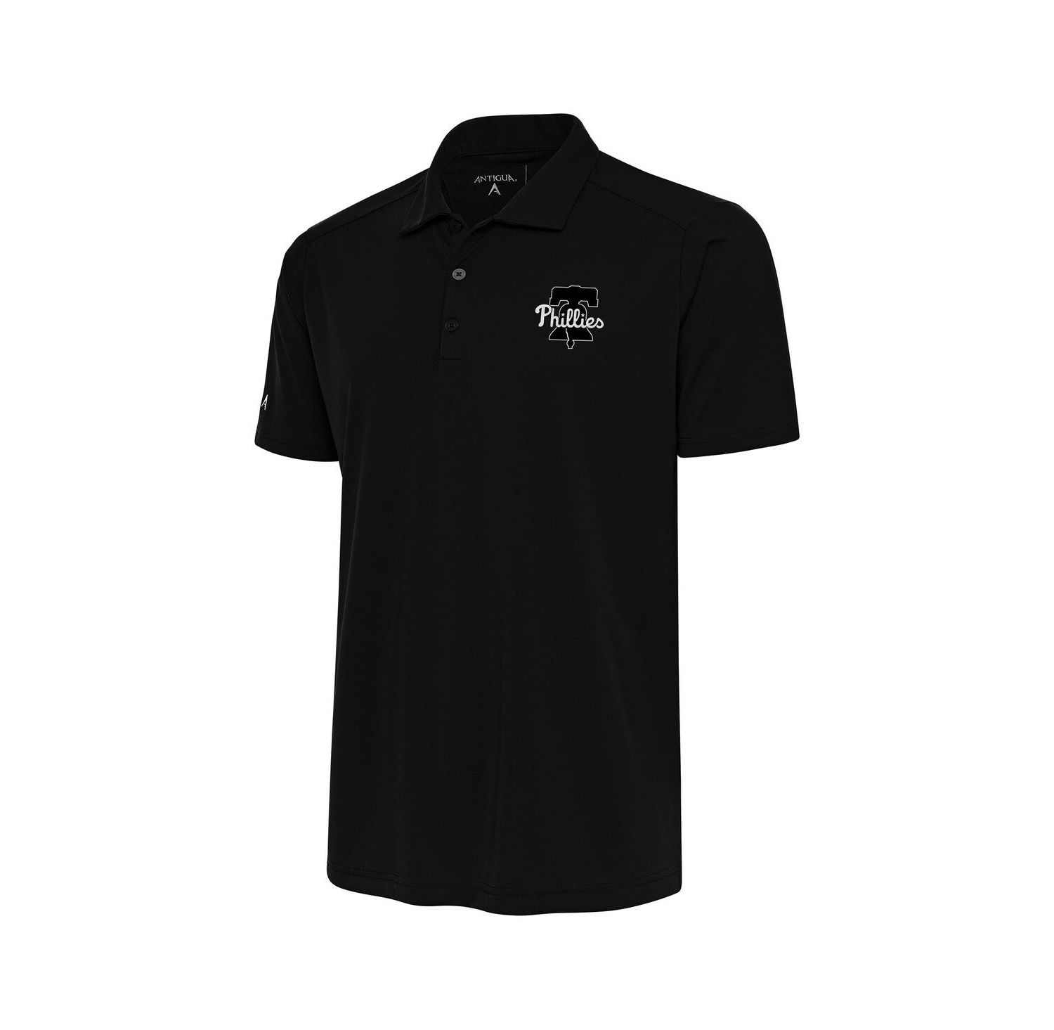 Men's Black Philadelphia Phillies Metallic Tribute Polo Shirt