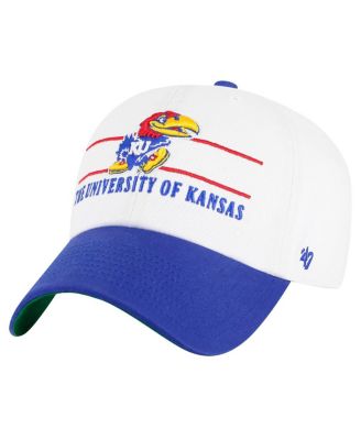 '47 Brand - Men's White Kansas Jayhawks Gridiron Clean Up Adjustable Hat