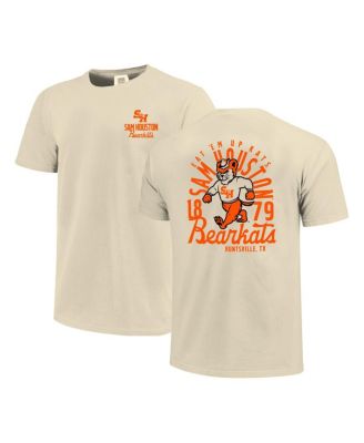 Men's Cream Sam Houston State Bearkats Comfort Colors Mascot Overlay T-Shirt
