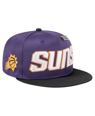 New Era - Men's Purple/Black Phoenix Suns Throwback Satin Vintage Pin Two-Tone 59FIFTY Fitted Hat