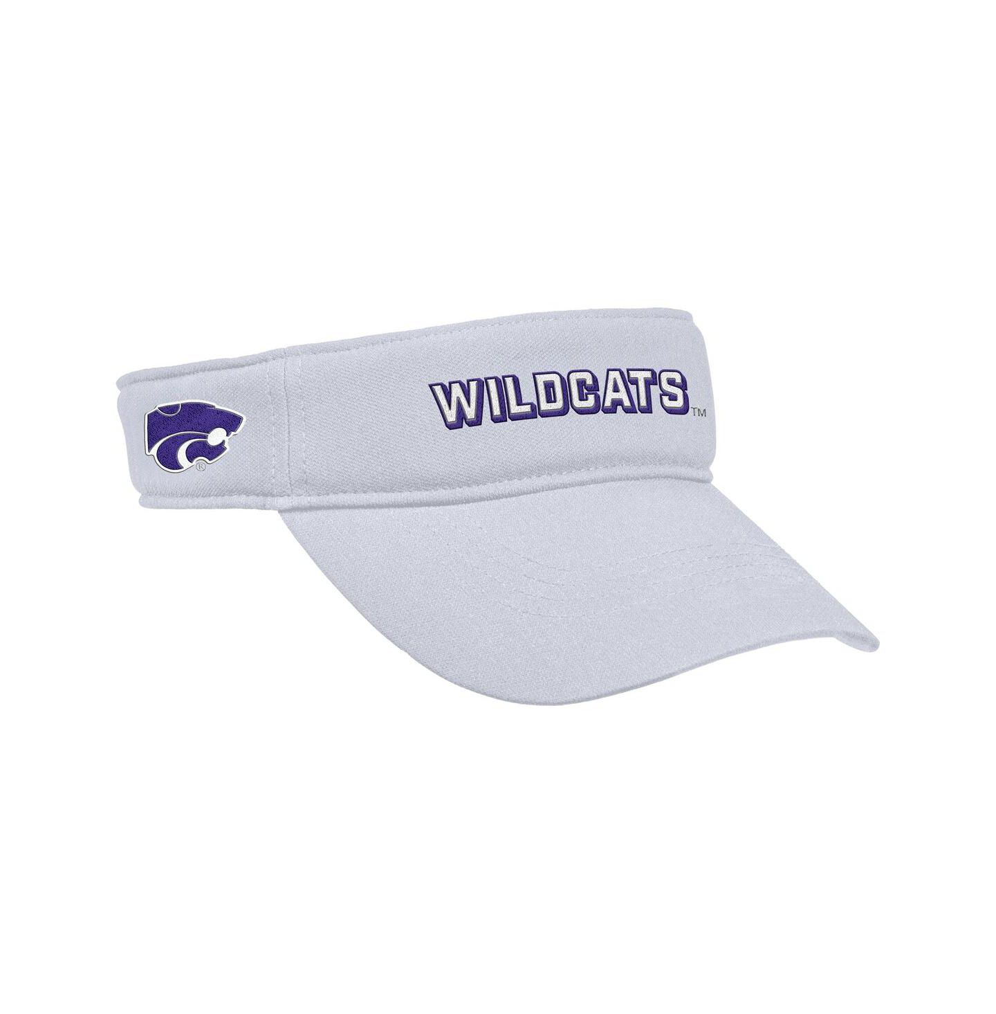 Мужские козырьки Nike White Kansas State Wildcats 2025 On-Field Ace Performance Adjustable Hat — фото 2