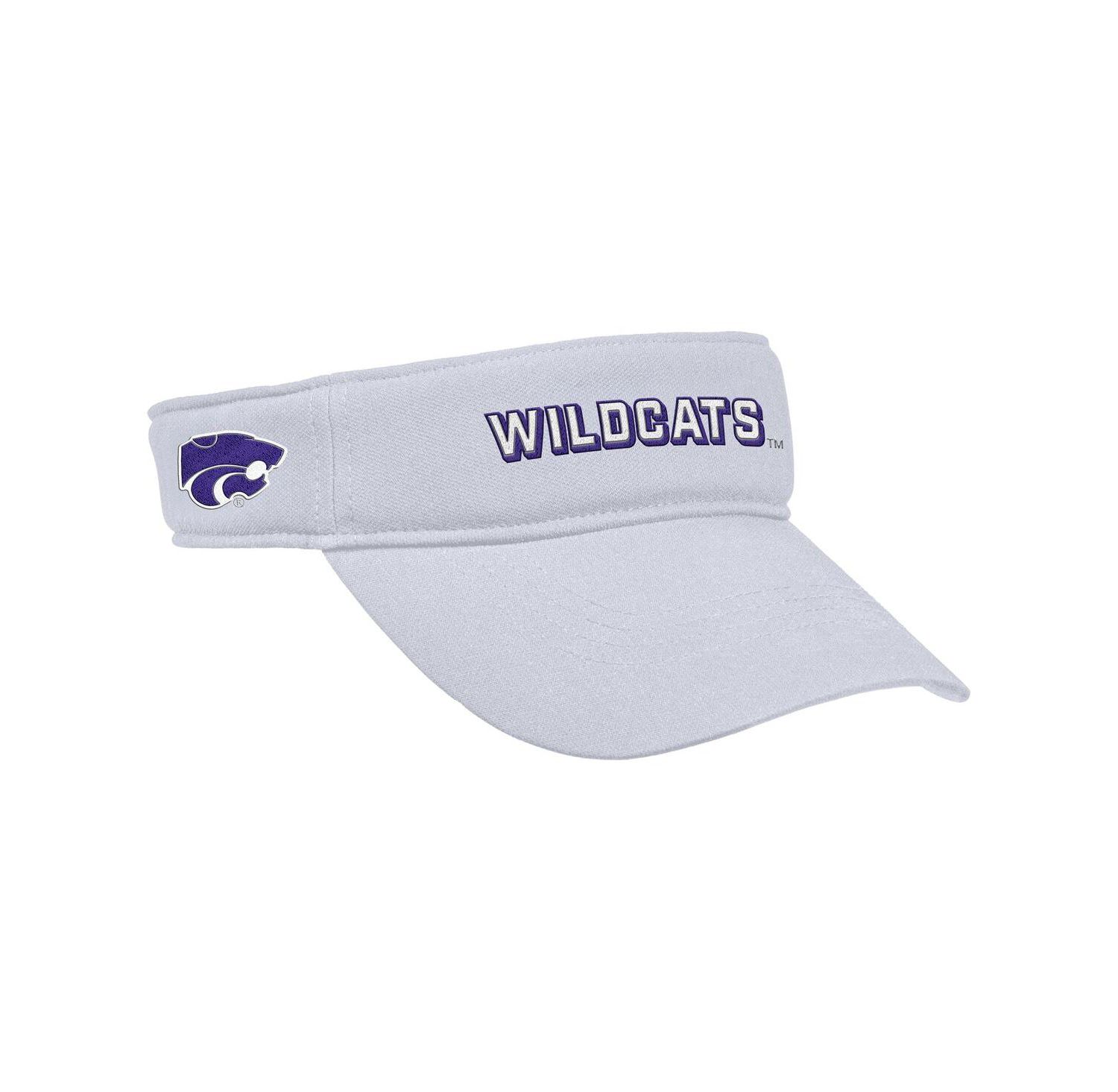 Men's White Kansas State Wildcats 2025 On-Field Ace Performance Adjustable Visor Hat