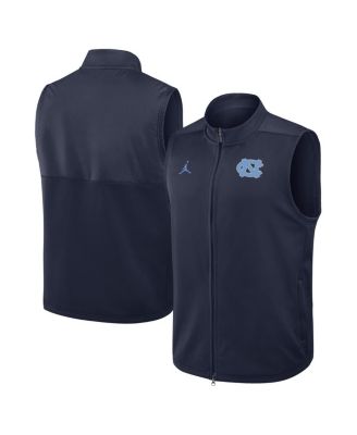 Jordan - Men's Navy North Carolina Tar Heels Primetime Victory Performance Full zip Vest