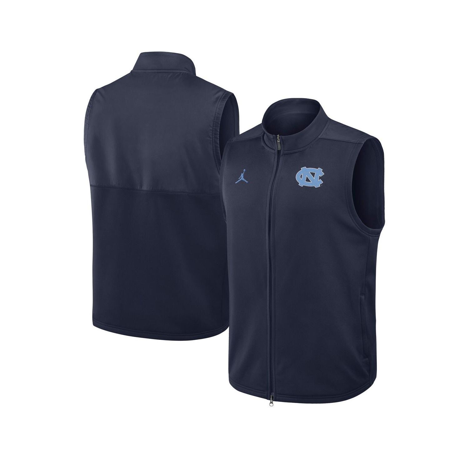 Men's Navy North Carolina Tar Heels Primetime Victory Performance Full Zip Vest