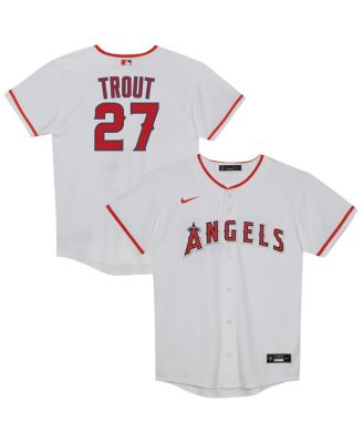 Nike - Preschool Mike Trout White Los Angeles Angels Home Replica Player Jersey