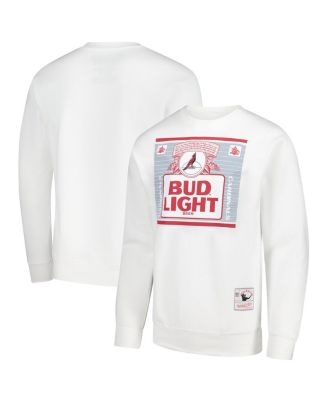 Mitchell & Ness - Men's x Bud Light White Arizona Cardinals The Crest Pullover Sweatshirt