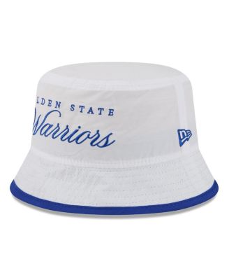 Men's White/Royal Golden State Warriors 2025 NBA Draft Nylon Bucket Hat