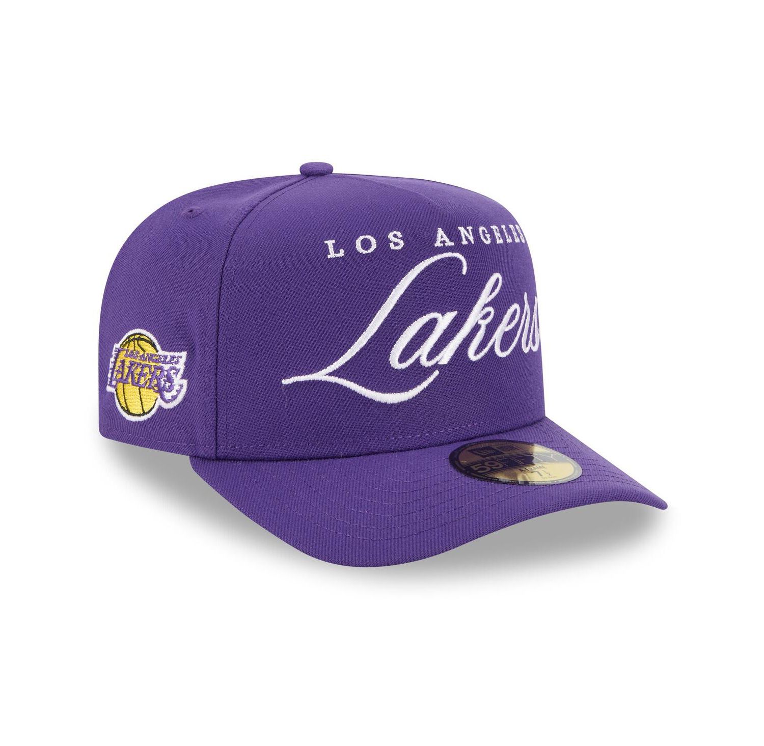 Men's Purple Los Angeles Lakers 2025 NBA Draft A-Frame 59FIFTY Fitted Hat