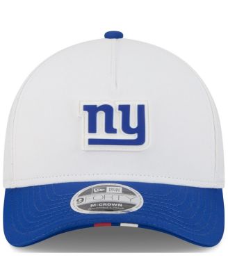 Big Boys and Girls White/Royal New York Giants 2025 NFL Training Camp A-Frame 9FORTY Adjustable Hat