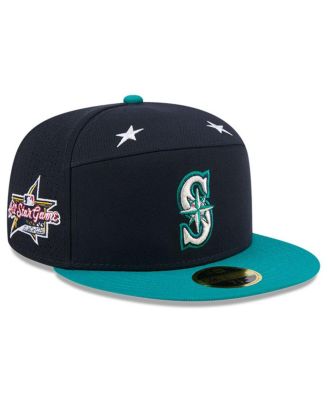 New Era - Men's Navy/Aqua Seattle Mariners 2025 MLB All-Star Game Side Patch 59FIFTY Fitted Hat