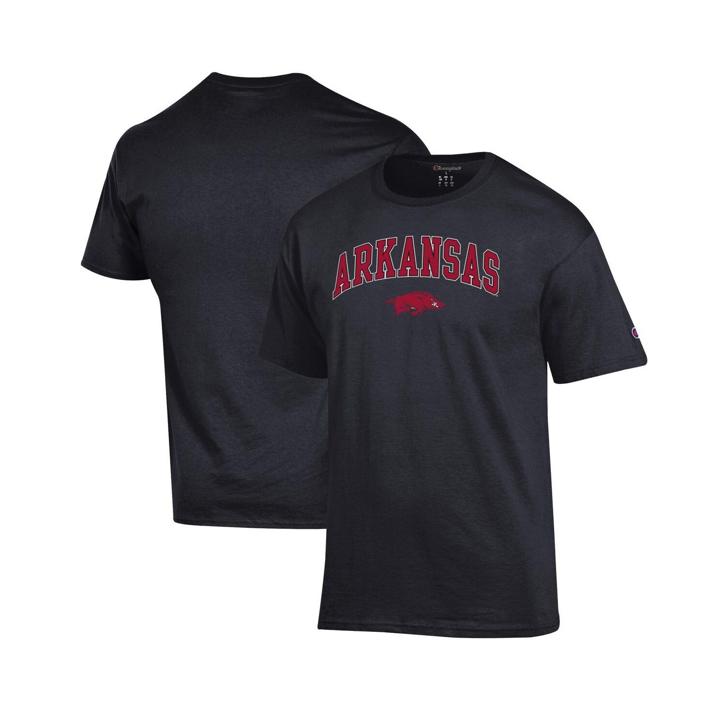 Men's Cardinal Arkansas Razorbacks Arch Over Logo T-Shirt