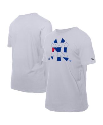 New Era - Men's White New York Yankees Cuban Flag Logo T-Shirt