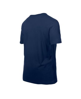 Men's Navy Atlanta Braves Dominican Republic Flag Logo T-Shirt