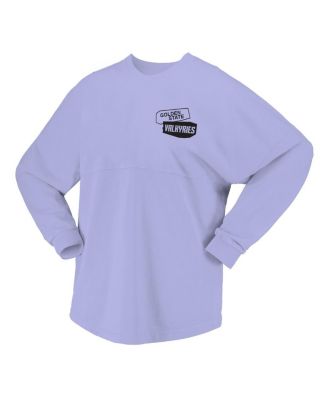 Women's Violet Golden State Valkyries Patches Oversized Long Sleeve T-Shirt