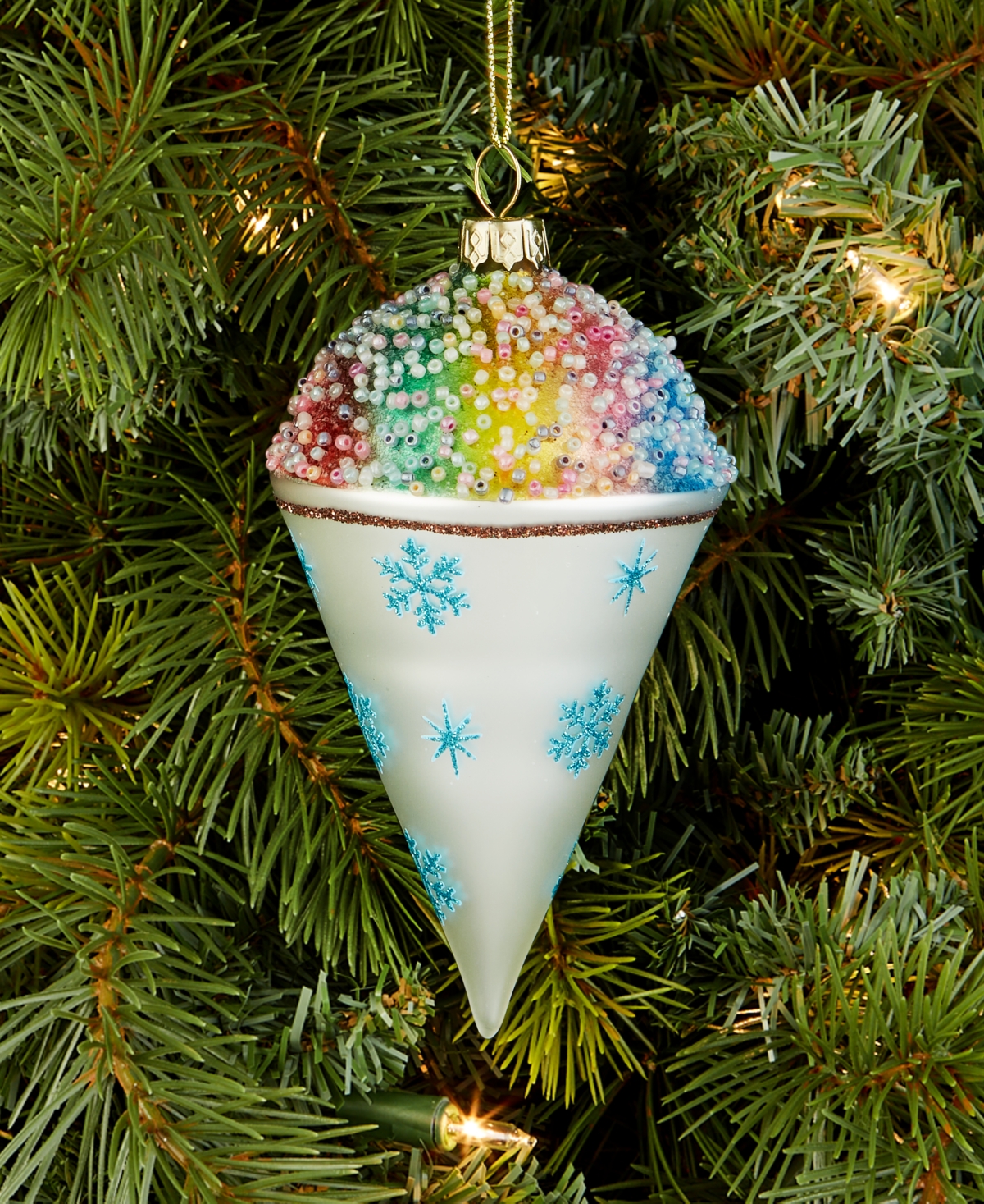 Holiday Lane Sweet Tooth Rainbow Snow Cone Ornament, Exclusively at Macy's