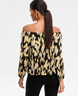 Women's Off-The-Shoulder Pleated Blouse, Macy's Exclusive