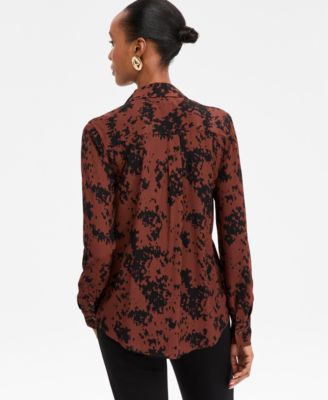 Women's Printed Button-Front Shirt, Macy's Exclusive 