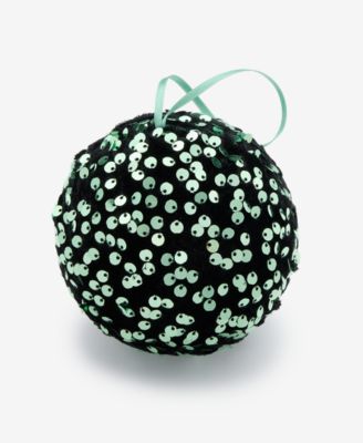 Enchanted Forest Green Sequin Ball Ornament, Macy's Exclusive
