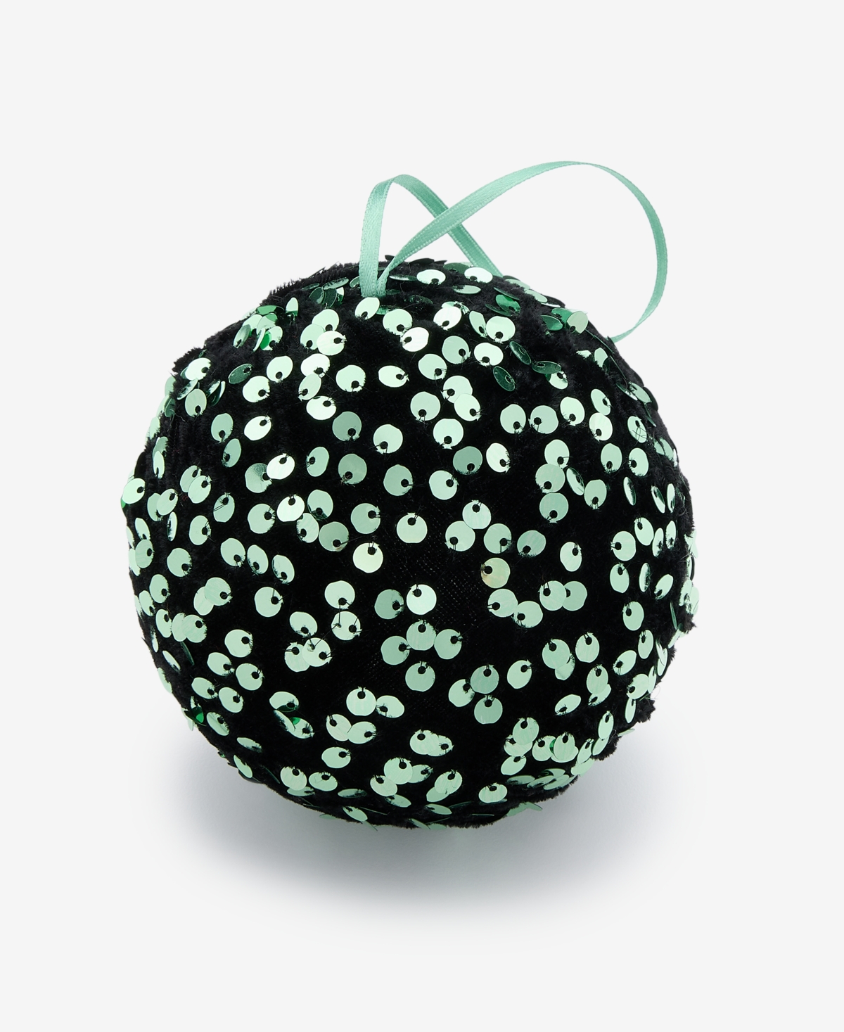 Holiday Lane Enchanted Forest Green Sequin Ball Ornament, Macy's Exclusive In Multi