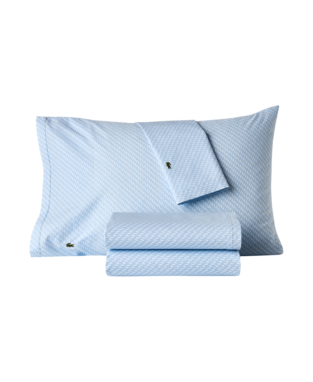 Lacoste Mini Geo Logo 200-thread Count Cotton 4-pc. Sheet Set, Full