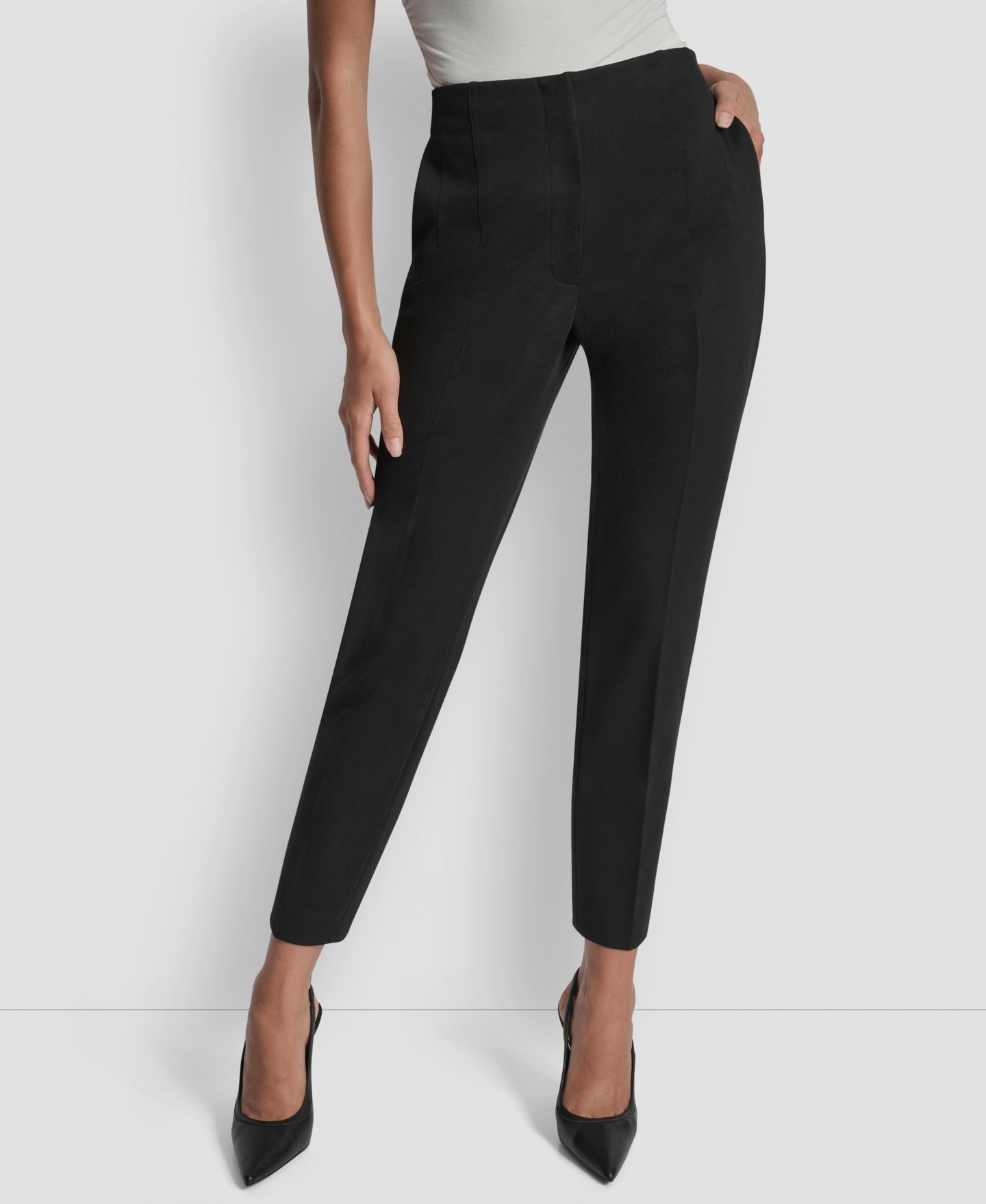 Женские брюки DKNY Hollywood Slim-Leg Ponte Knit — фото 1
