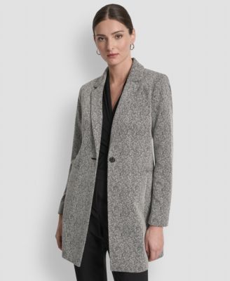 Women's Notch-Lapel Single-Button Long-Sleeve Jacket