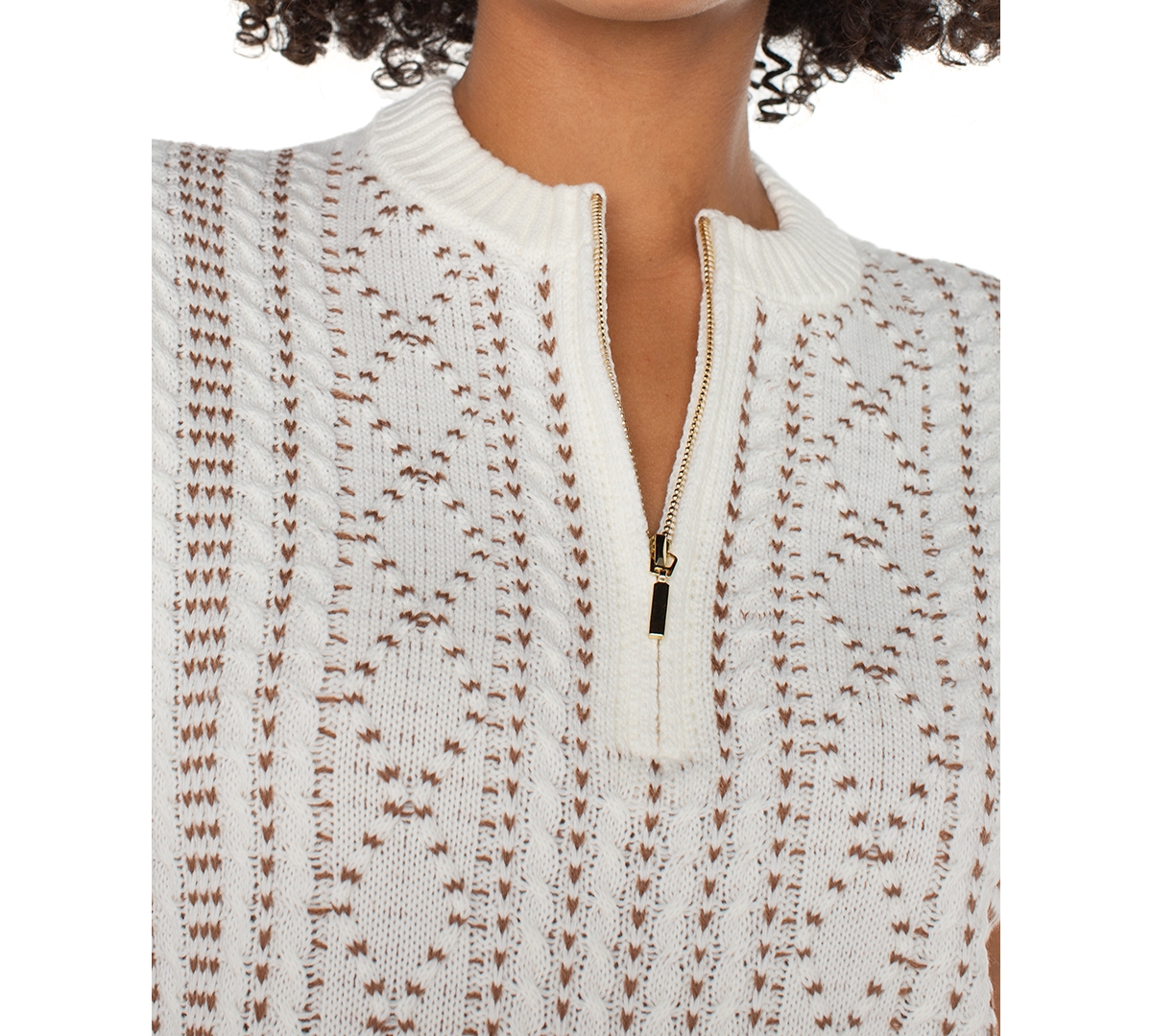 Liverpool Los Angeles Cap Sleeve Sweater In White