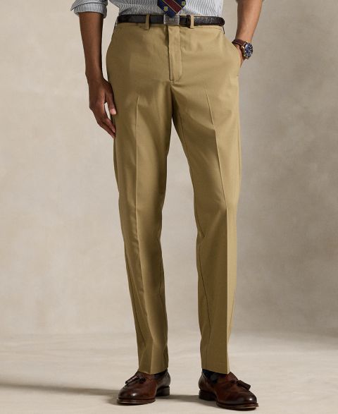 Мужские брюки Polo Ralph Lauren Manhasset Stretch Straight-Fit, цвет: Пустынный хаки