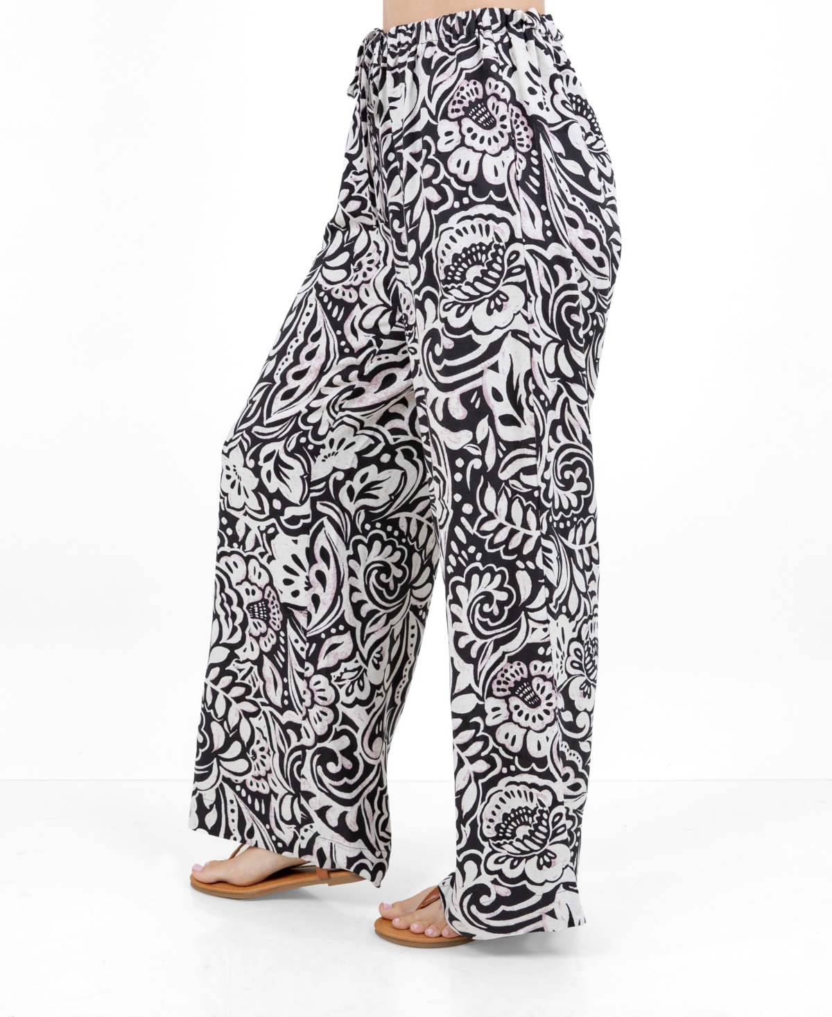Fever Women's Allover Printed Drawstring Pants In Multi