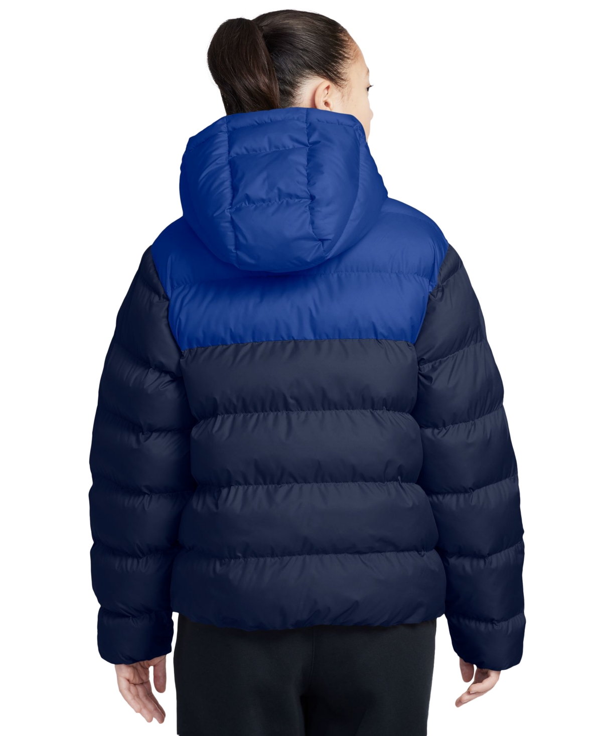 Nike Big Kids All Day Play Therma-fit Loose-fit Puffer Jacket In Blue