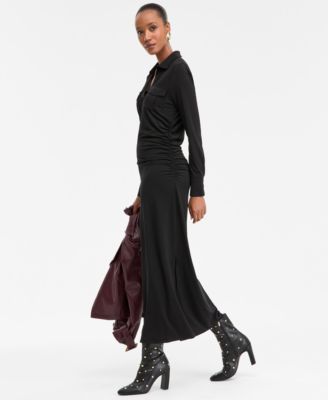 Women's Long-Sleeve Pocket Maxi Dress, Macy's Exclusive