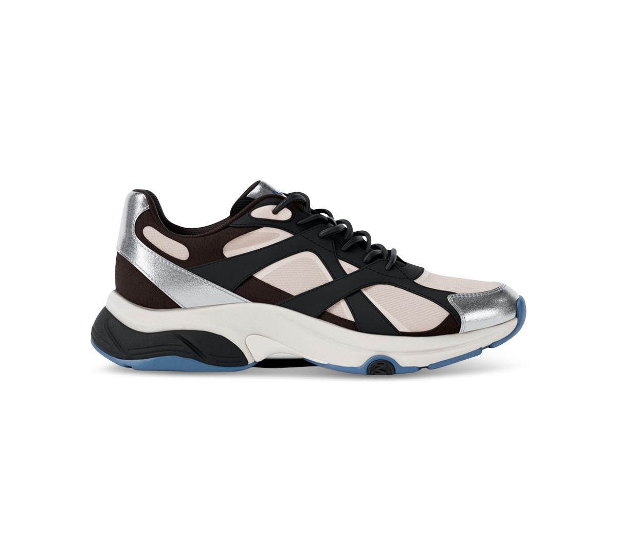 Michael Kors Leo Mixed-media Trainer In Multi
