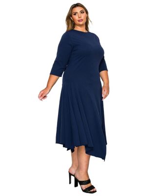 Plus Size Vida Split Hem Dress