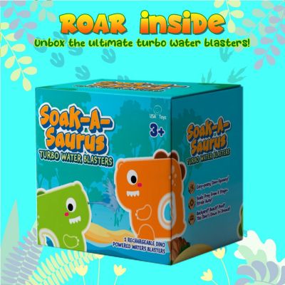 T-Rex Dino Water Blaster - Green & Orange