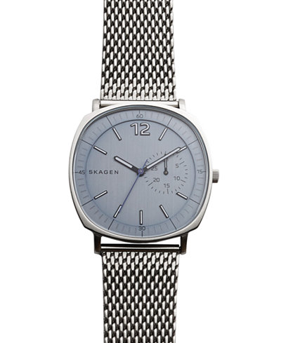 Skagen Men's Stainless Steel Mesh Bracelet Watch 40x45mm SKW6255