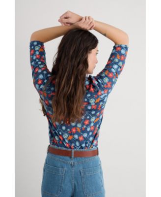 Women's Wavecrest Quarter Sleeve Top