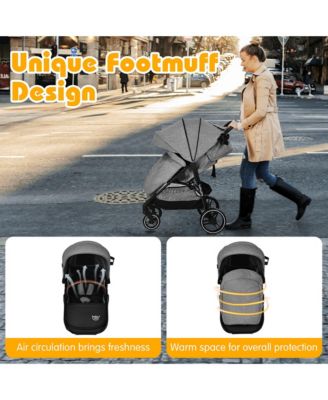 High Landscape Baby Stroller Pushchair with Expandable & Footmuff Canopy 20 lbs. 0-3 Years